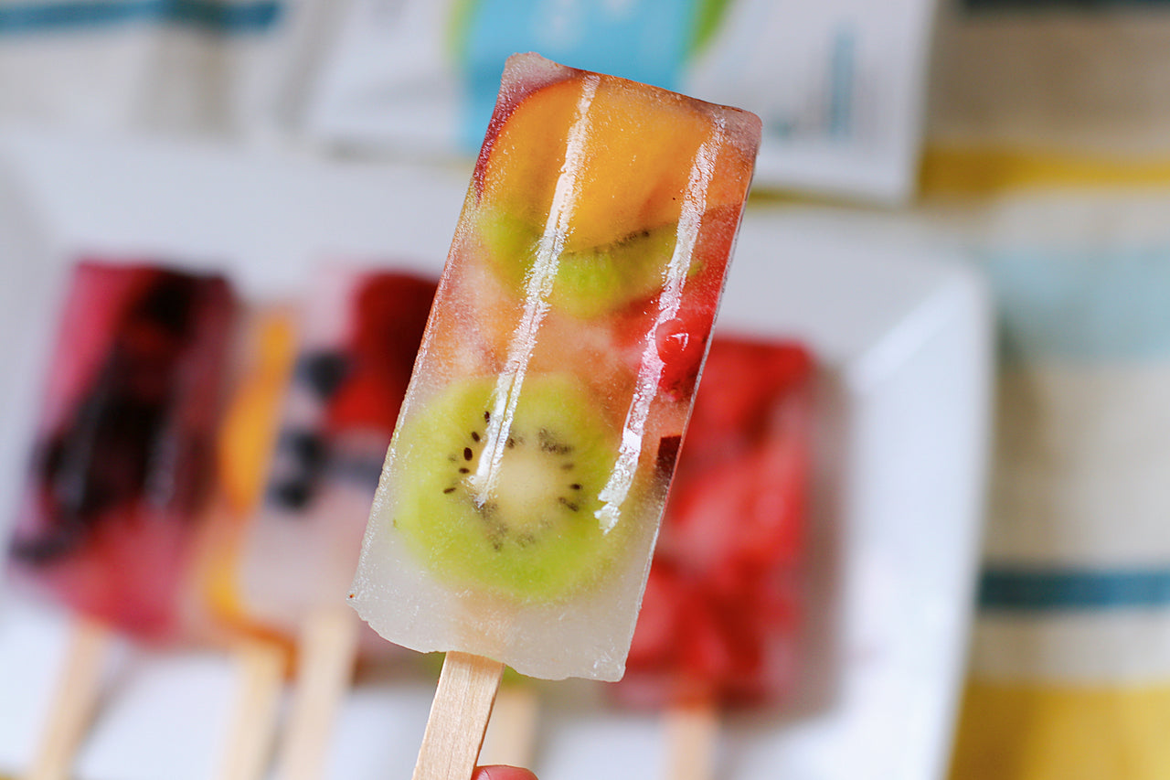 Coconut Water Fruit Popsicles