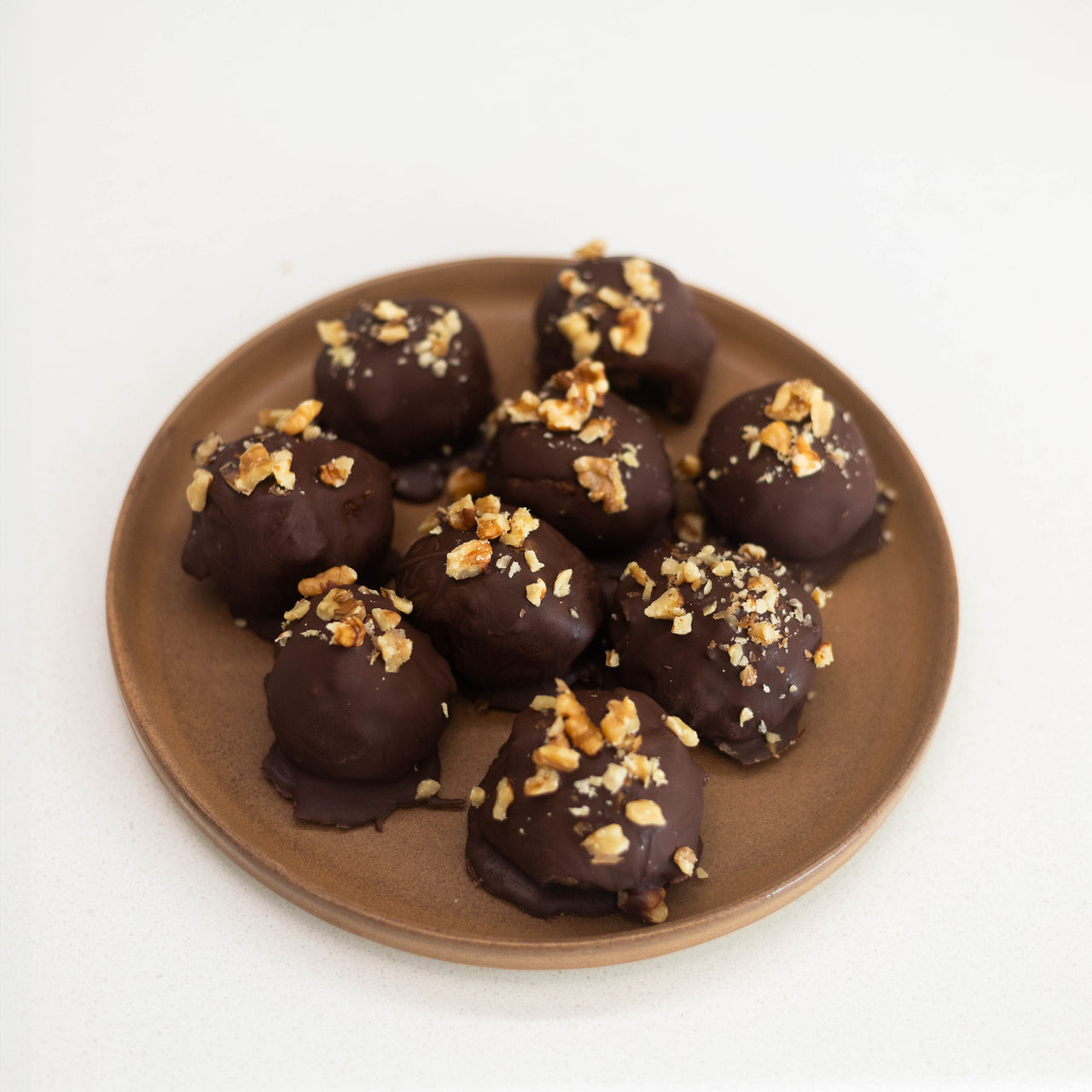 Chunky Monkey Protein Bites on Plate