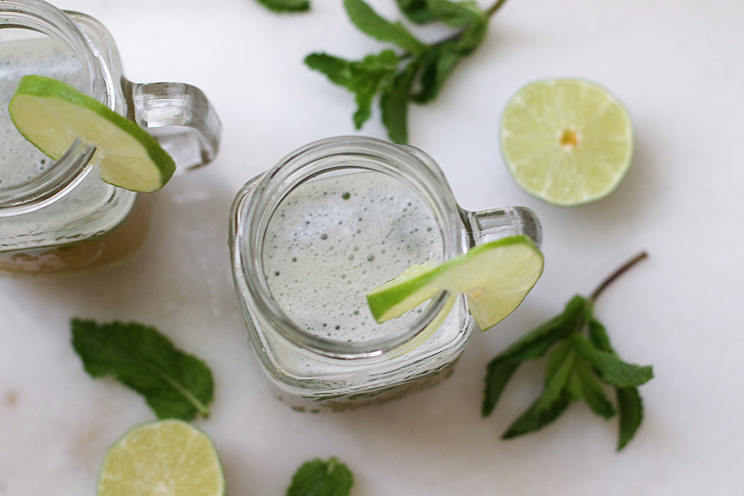Minty Limeade with Coconut Water
