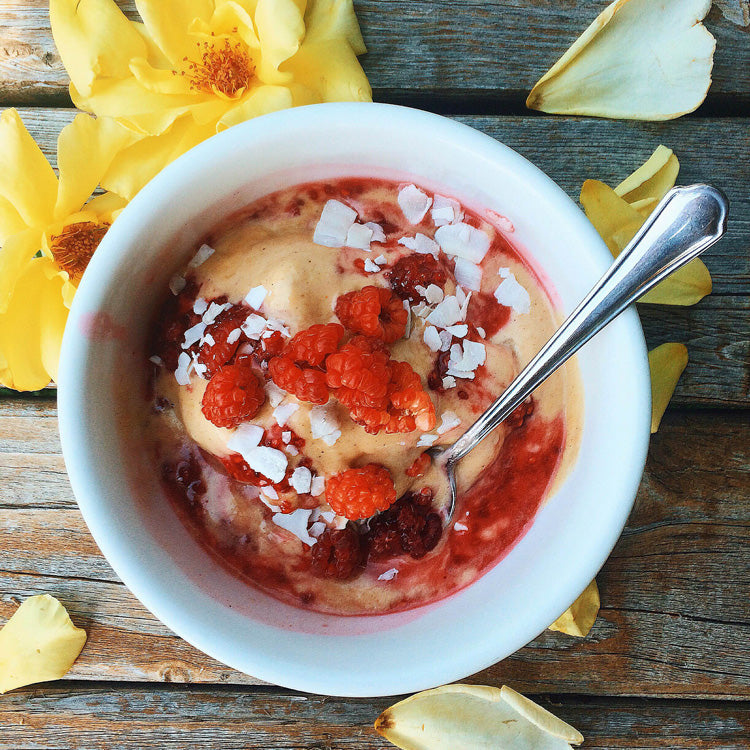 PB & J Nice Cream in bowl