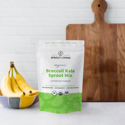 Broccoli & Kale Sprout Powder Mix 4oz Bag in Kitchen
