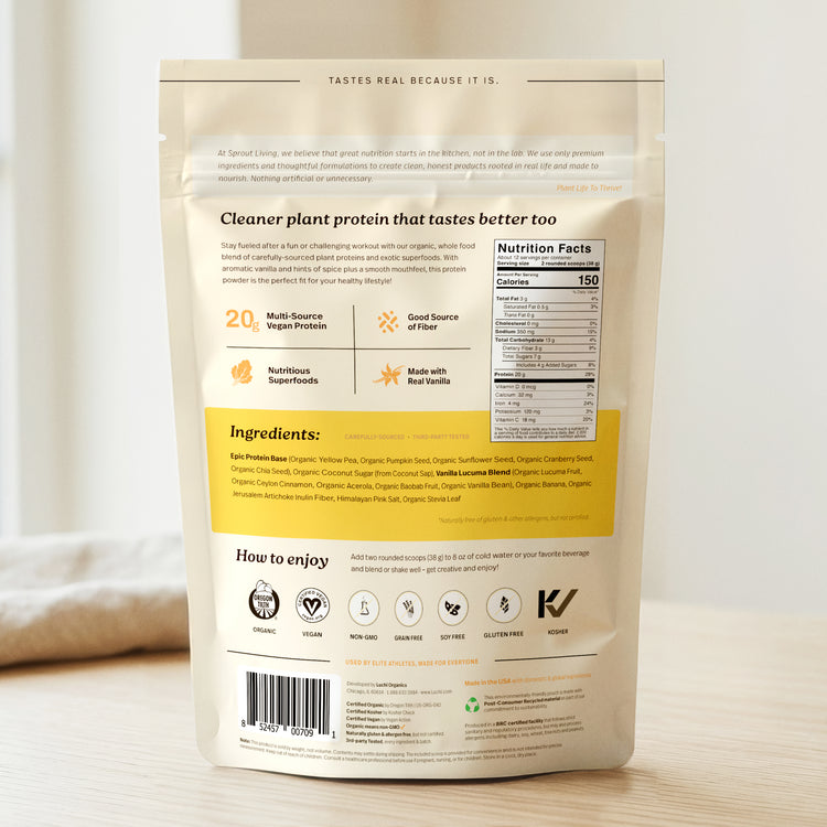 Epic Protein, Vanilla Lucuma, 1lb