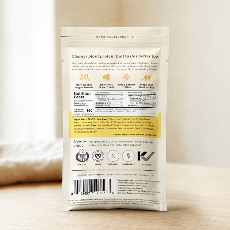Epic Protein, Vanilla Lucuma, Box (16 singles)
