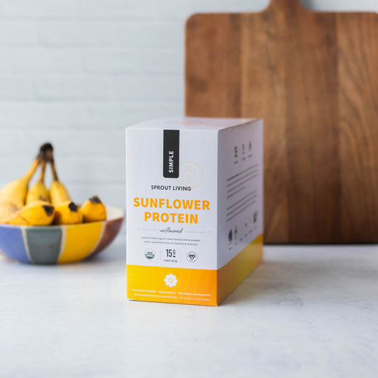 Simple Sunflower Seed Protein Display Box in Kitchen