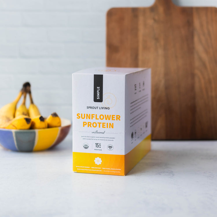 Simple Sunflower Seed Protein Display Box in Kitchen