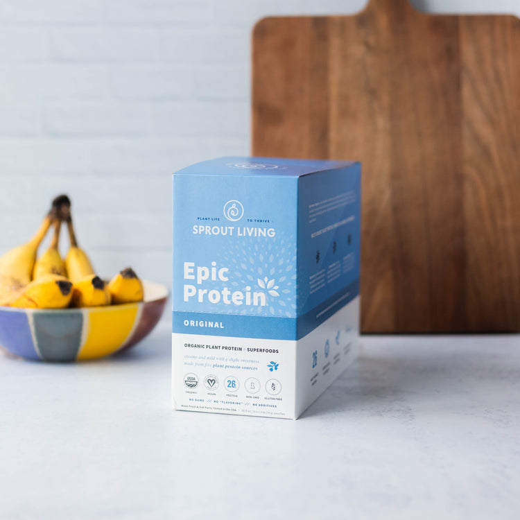 Epic Protein Original Display Box in Kitchen