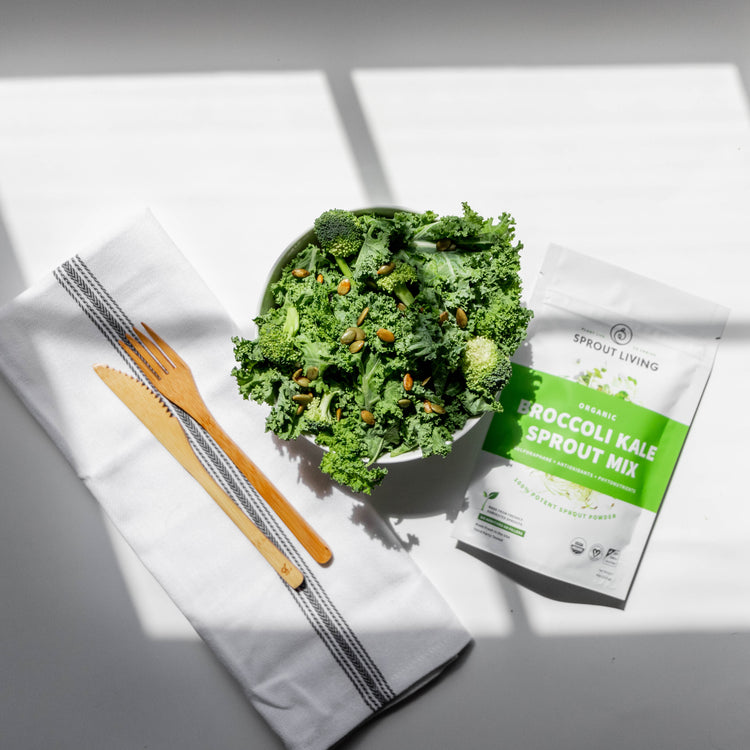 Broccoli Kale Sprout Mix with Salad