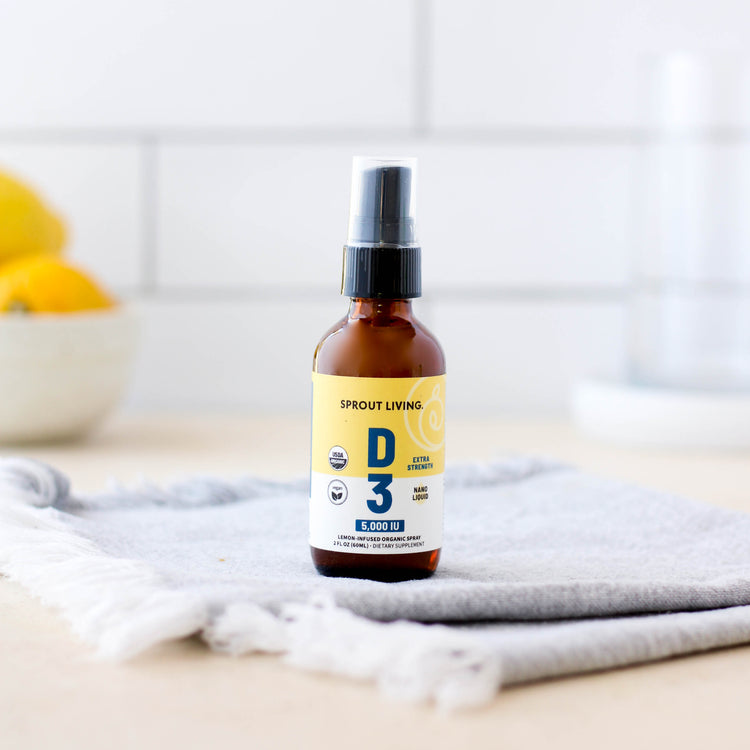Vitamin D3 Spray in kitchen