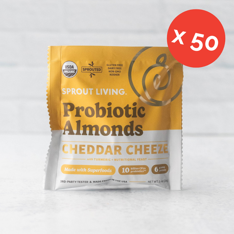 Probiotic Almonds, Cheddar Cheeze, Bulk