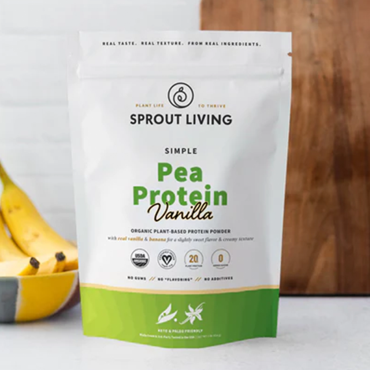 Simpe Pea Vanilla 1lb bag in kitchen