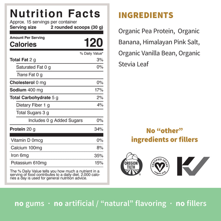 Simple Protein, Pea, Vanilla, 1lb