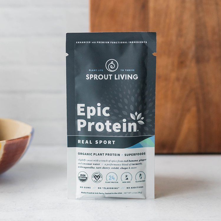 Epic Protein Real Sport Single Serve Packet in Kitchen