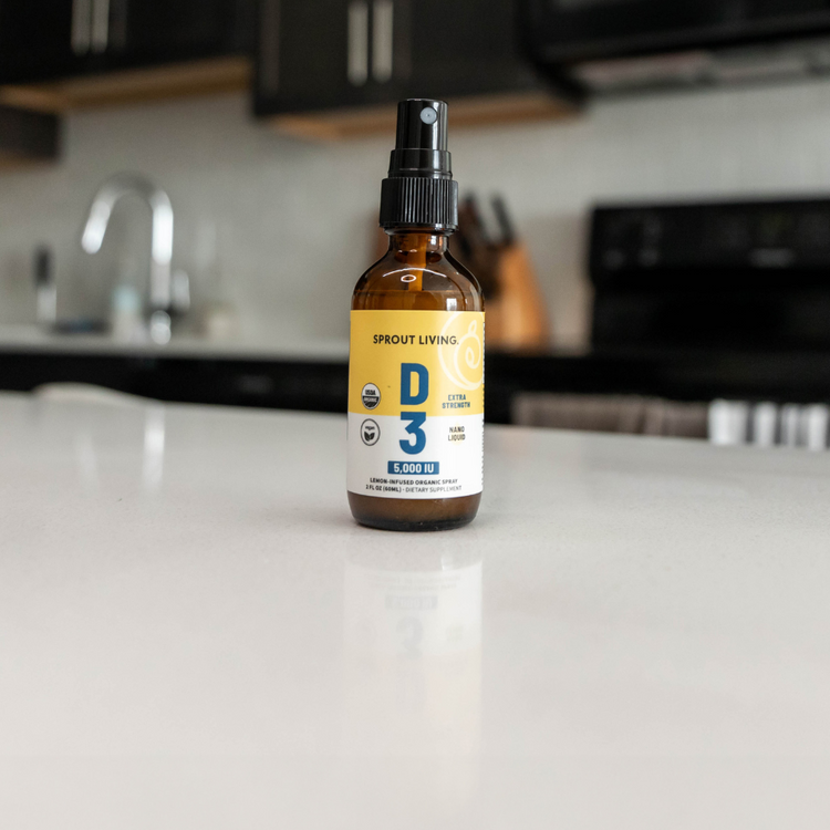 Vitamin D3 Spray in kitchen