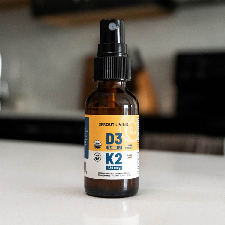 Vitamin D3+K2 Spray in kitchen