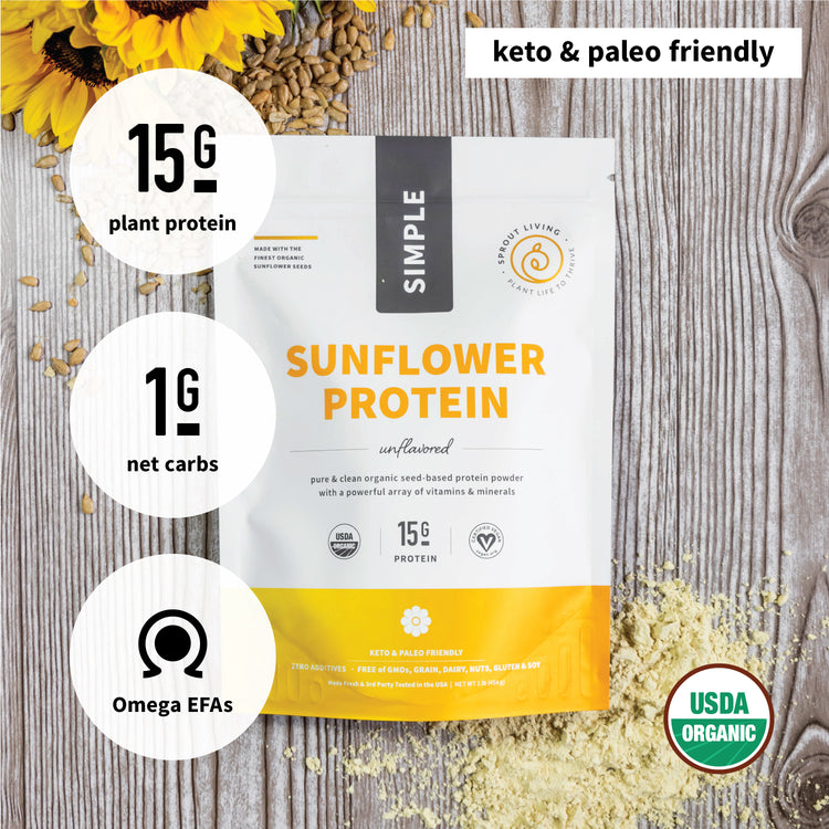 Simple Sunflower Seed Protein highlights