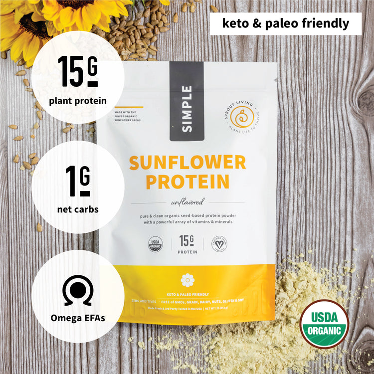 Simple Sunflower Seed Protein highlights