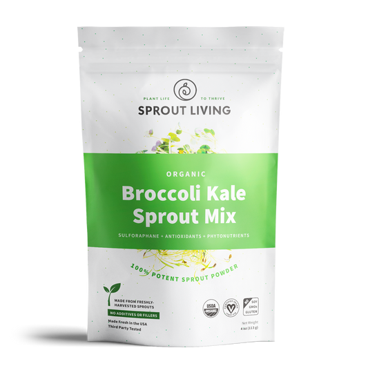 Front of Broccoli Kale bag