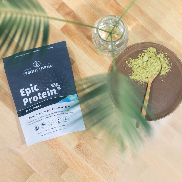 Epic Real Sport powder on table