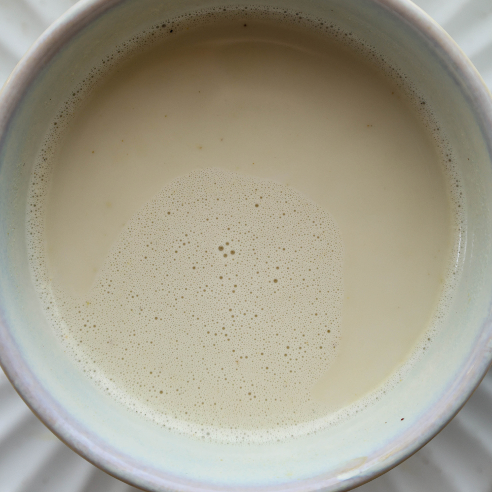 High-Protein Salted Milk Steamer in mug
