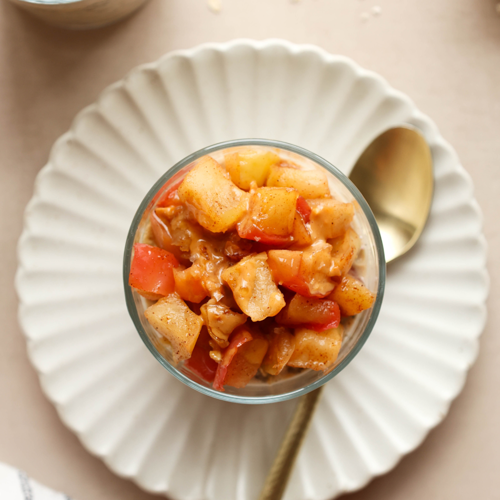 Apple Pie Overnight Protein Oats