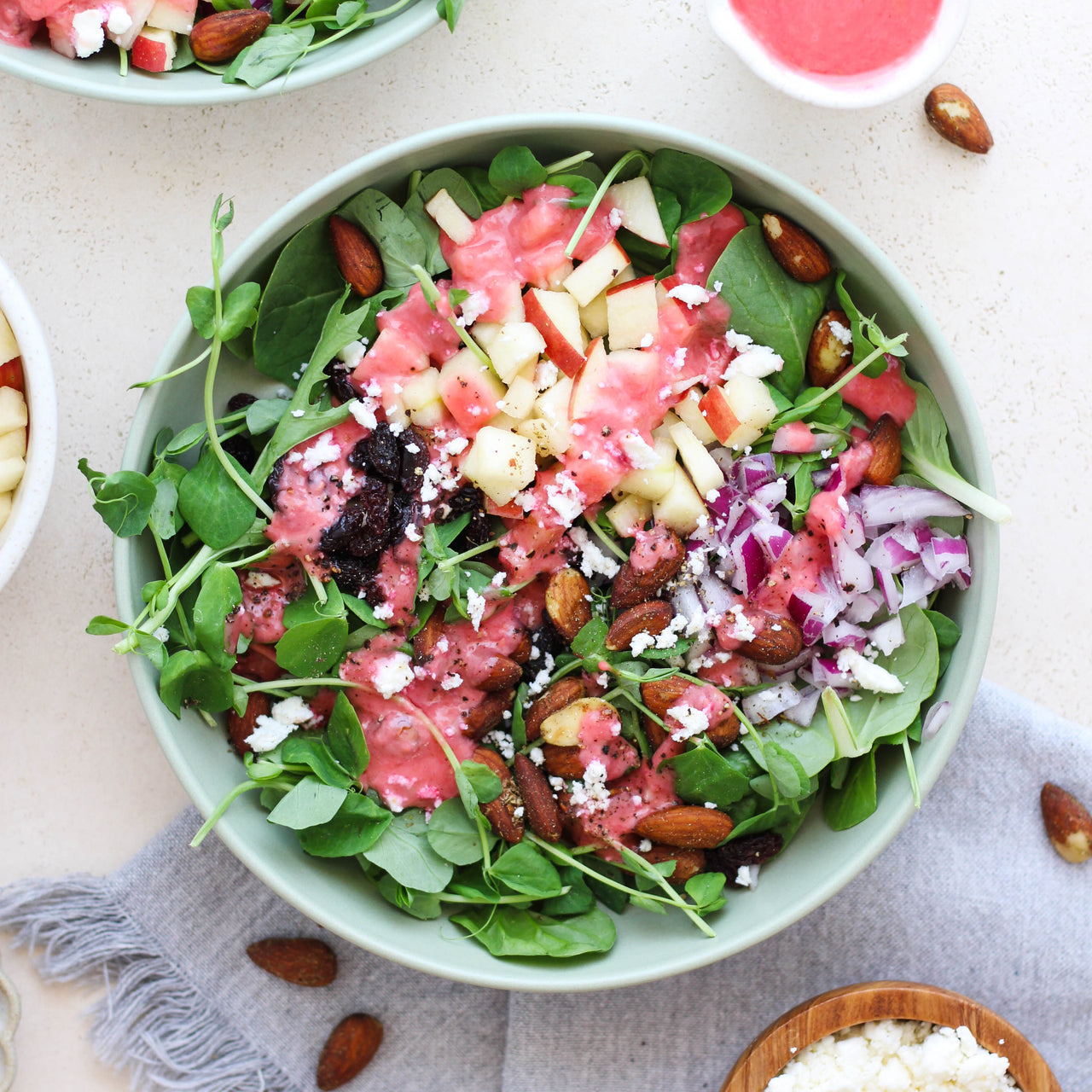 Apple Almond Crunch Salad in Bowl