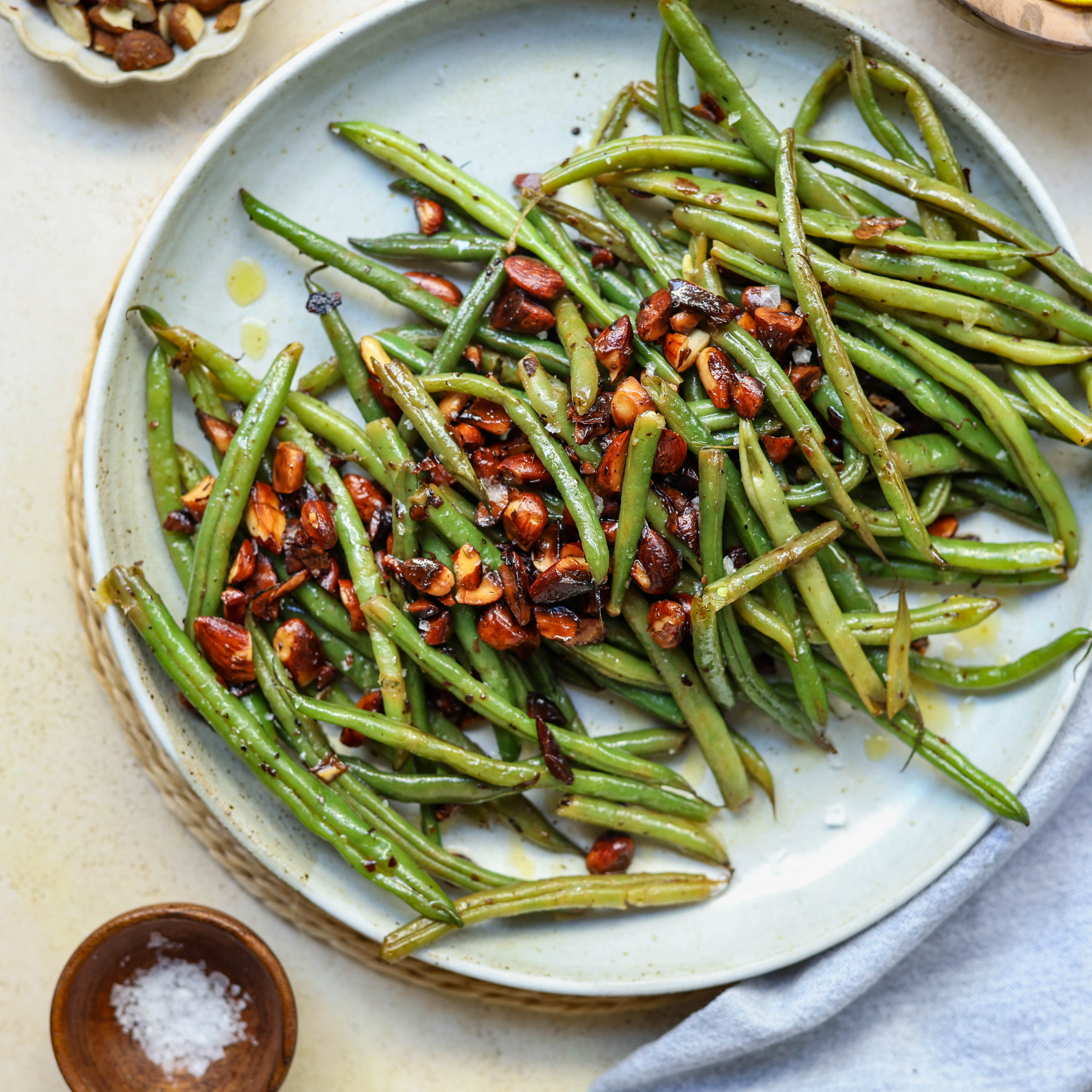 Truffle Green Beans Amandine - Sprout Living
