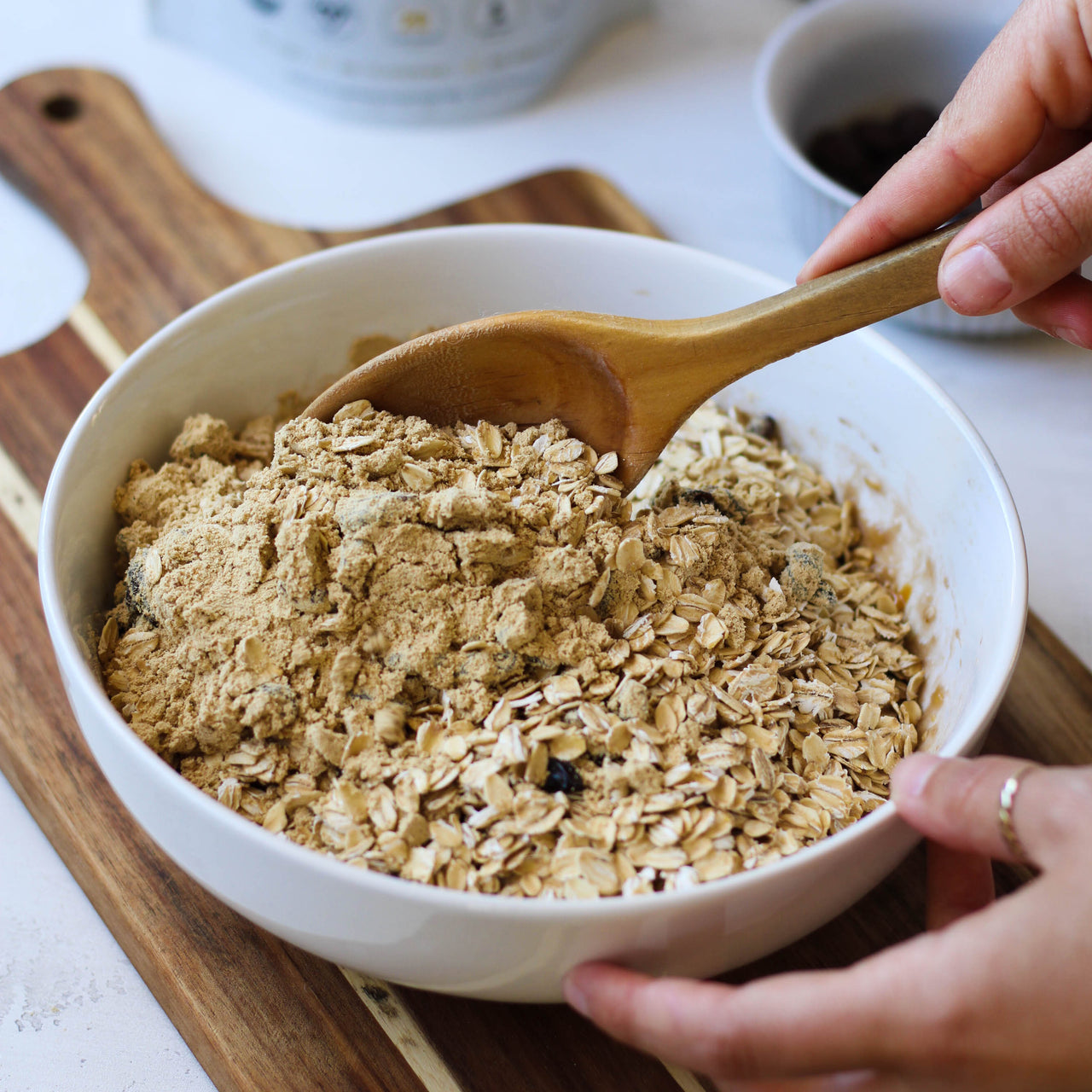 High Protein Oatmeal Cookies on Plate