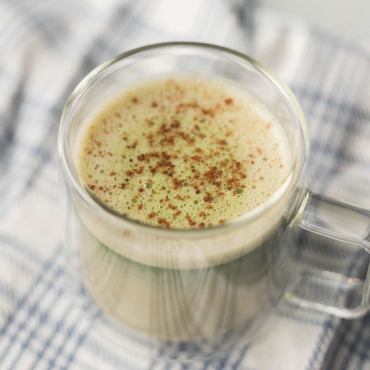 Spiced Maple Matcha Latte