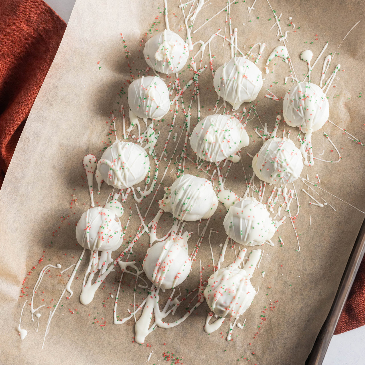 Protein Sugar Cookie Truffles On Tray