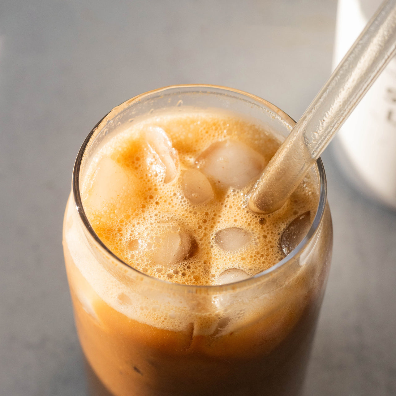 Iced Chai Latte Protein Drink in Glass