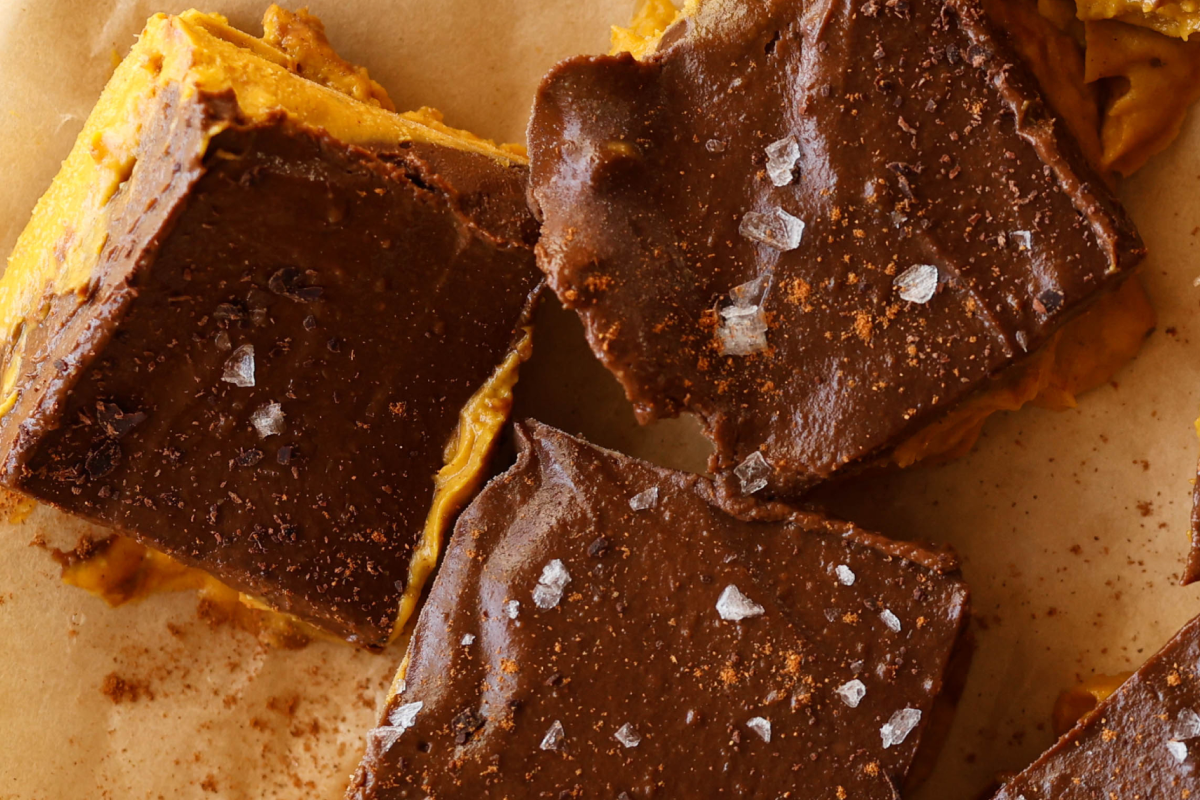 Pumpkin and Chocolate Protein Packed Fudge