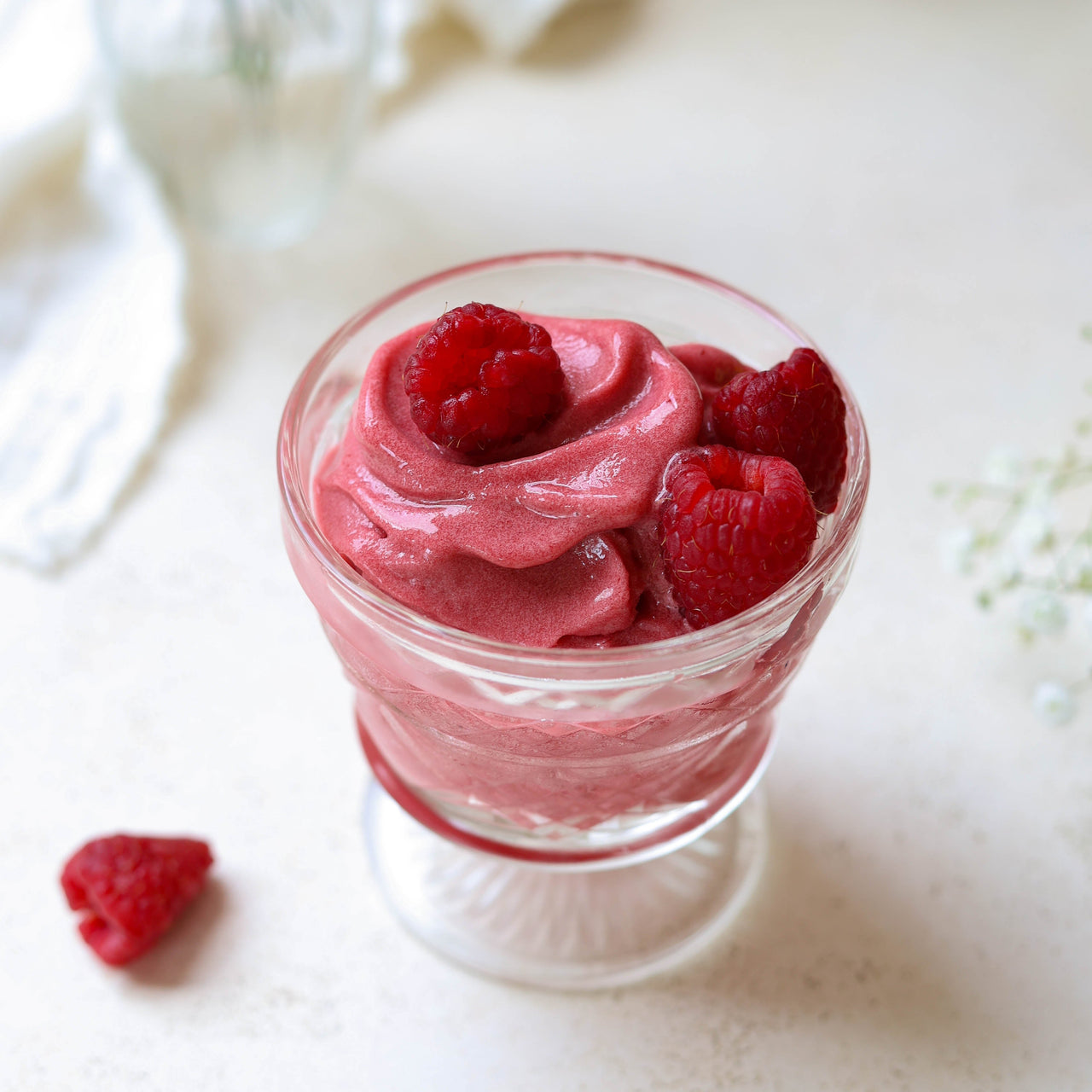 Raspberry Protein Sorbet