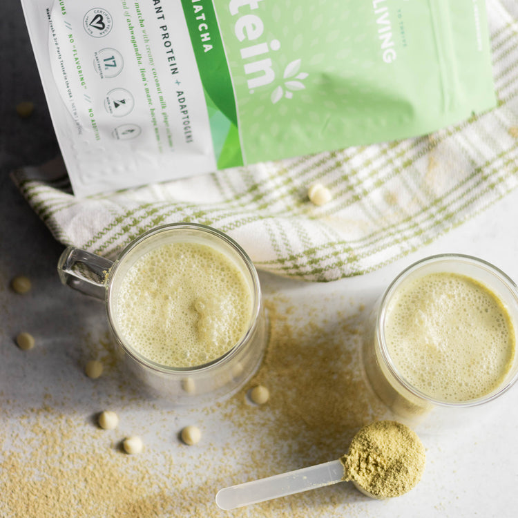 Organic Plant Protein + Superfood Smoothie Mix (S) Matcha + Ashwagandha Smoothie | Gut Health