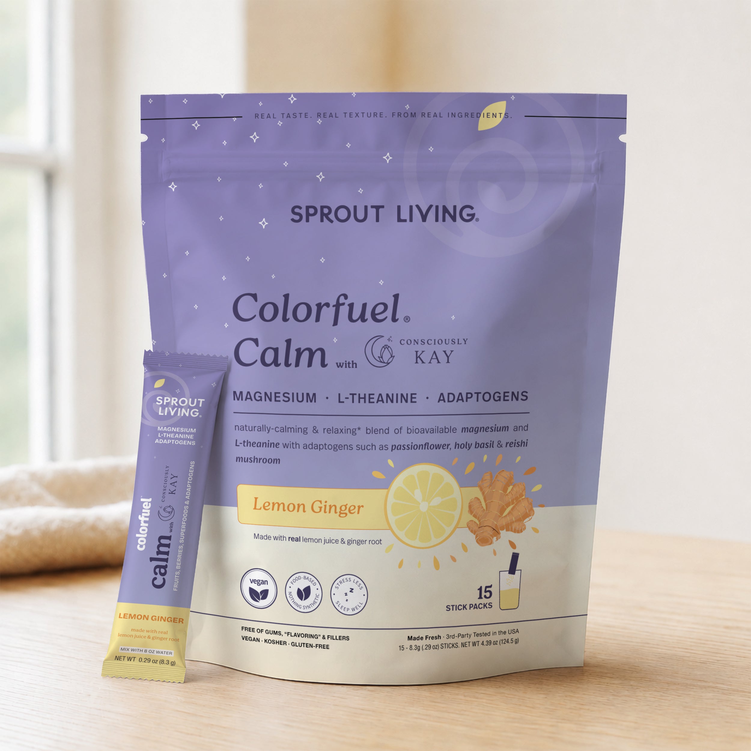 みん　GLOW PACK CL+ 新品 10回分 Colorfuel Calm Drink Mix Sticks | Relaxation + Sleep Support