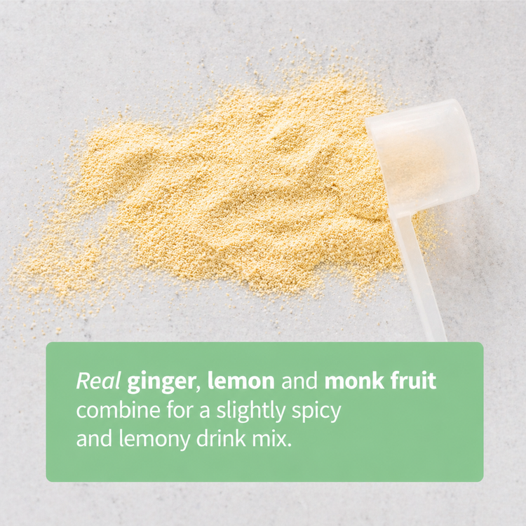 Colorfuel Calm Lemon Ginger Scoop and Powder
