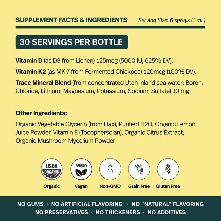Vitamin D3 + K2, 1oz