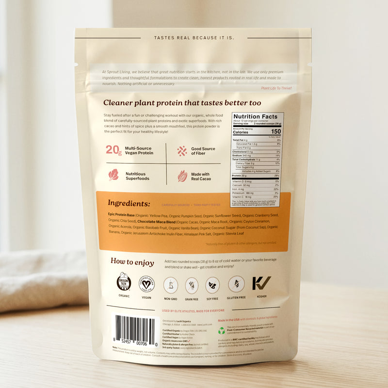 Epic Protein, Chocolate Maca, 1lb