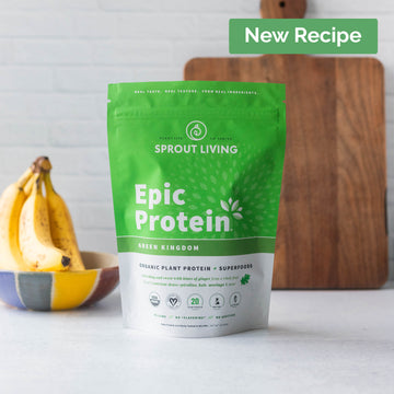 Epic Protein Green Kingdom 1lb bag in Kitchen