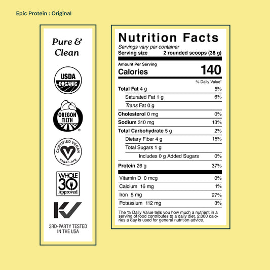 Epic Protein, Original (Unflavored), 5lb