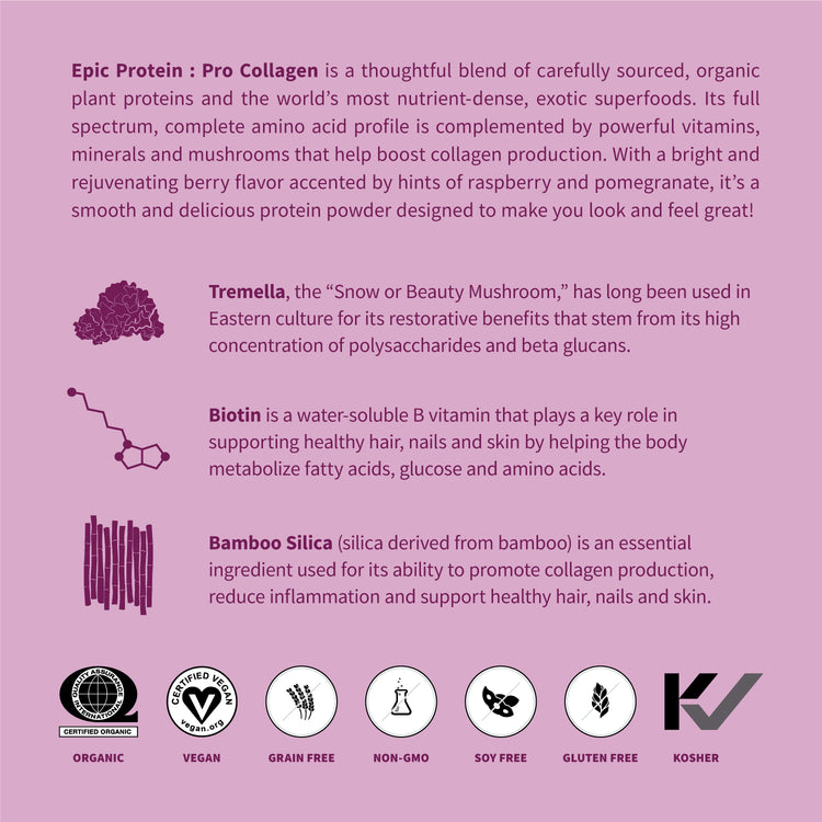 Epic Protein Pro Collagen benefits overview