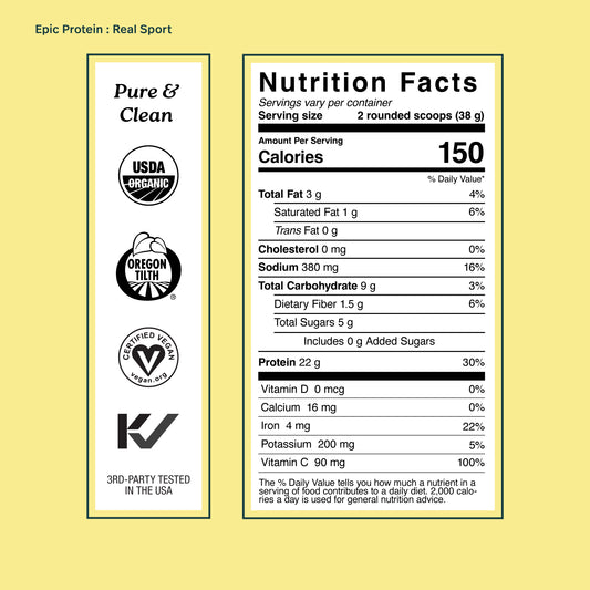 Epic Protein, Real Sport, 1lb
