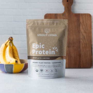 Epic Protein Complete Coffee 1lb Bag In Kitchen