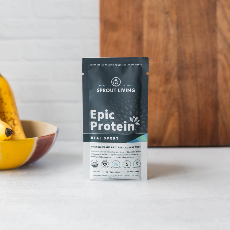 Epic Protein Real Sport Single Serve Packet in Kitchen