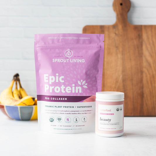 Epic Pro Collagen and Colorfuel Beauty in Kitchen