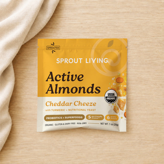 Probiotic Almonds, Cheddar Cheeze, 1oz