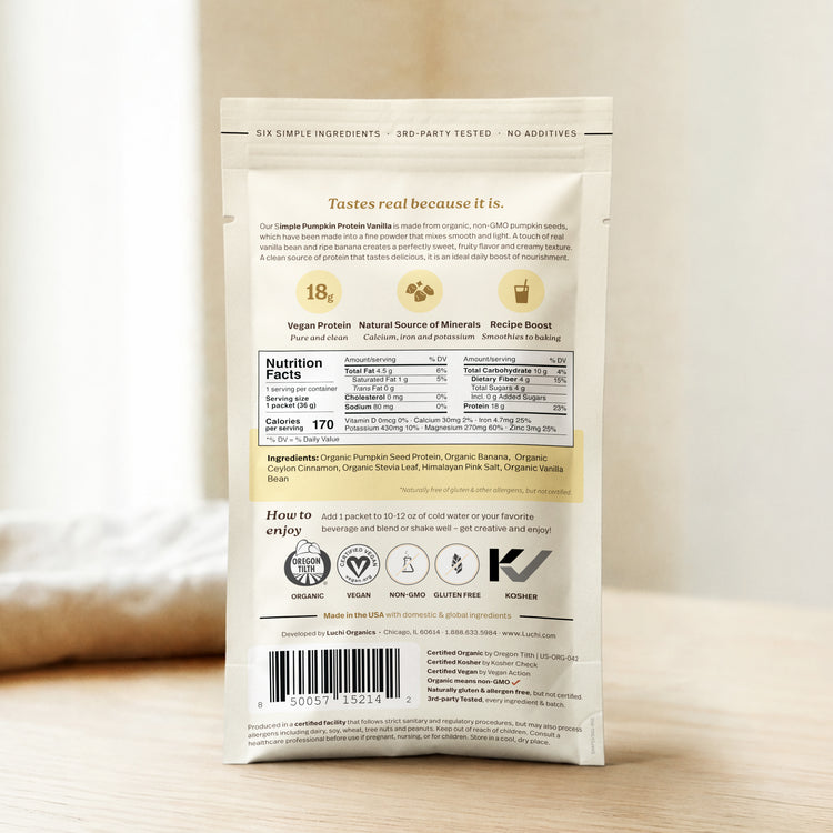 Simple Protein, Pumpkin Seed, Vanilla, Box (16 singles)