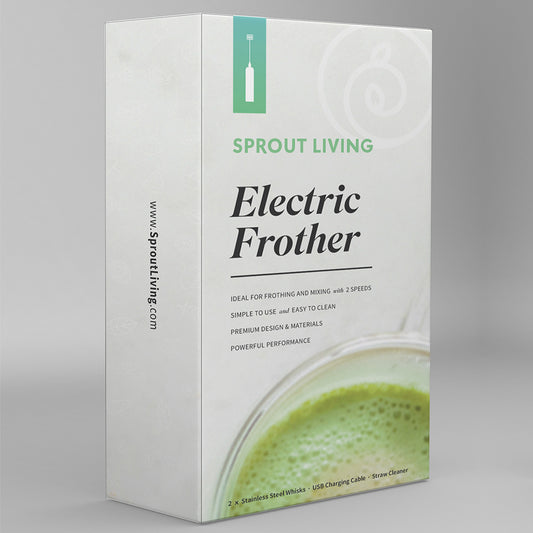 Sprout Living Electric Frother in Box