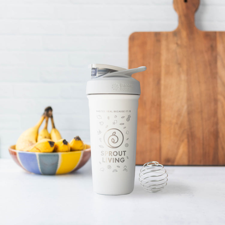 Premium Sprout Living Shaker Bottle in Kitchen