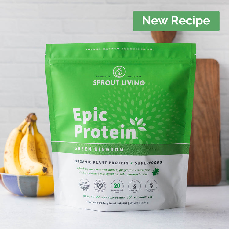 Epic Protein Green Kingdom 5lb Bag in Kitchen