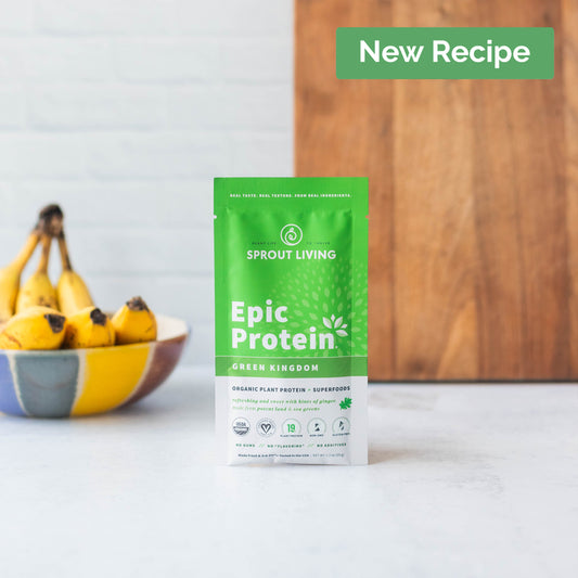 Epic Protein Green Kingdom Single Packet In Kitchen